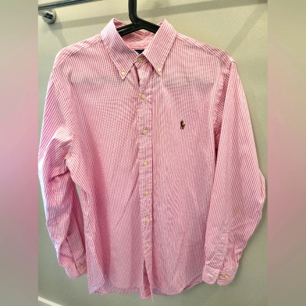 Ralph Lauren Long Sleeve Pink Button Up